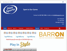 Tablet Screenshot of disasports.co.za